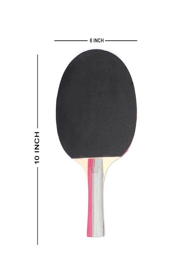 AASA Table Tennis Set with Two Rackets with Three Balls and One Retractable Table Tennis Net for Kids and Adults Playing Multicolor - Image 2